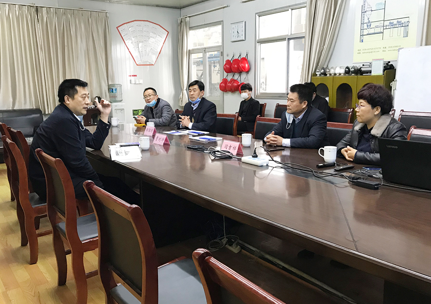 濟南大學(xué)機械工程學(xué)院院長曹樹坤 來博陽機械參觀洽談