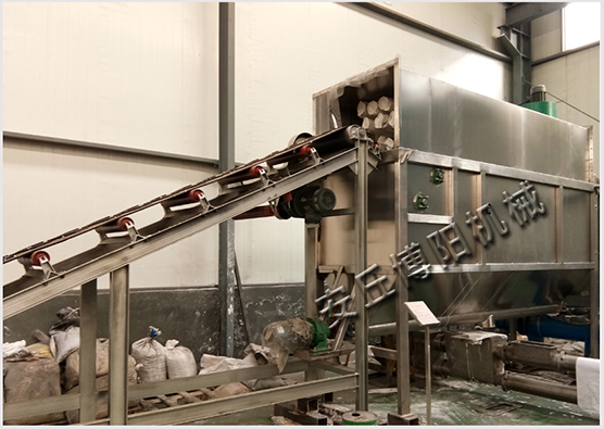 石灰粉自動破袋機(jī)，密閉拆包解決企業(yè)揚塵問題